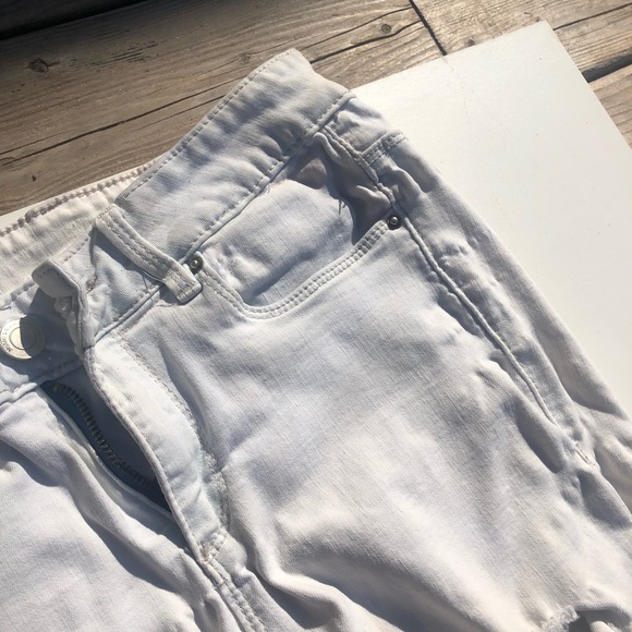 White Ripped Skinny Jeans - Picture 3 of 5